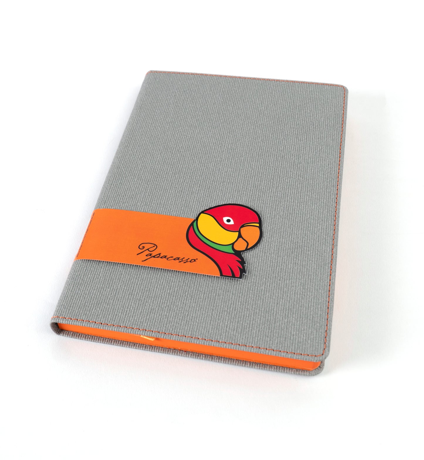 Rosella Autumn Orange Hard Cover Journal with Elastic Ribbon