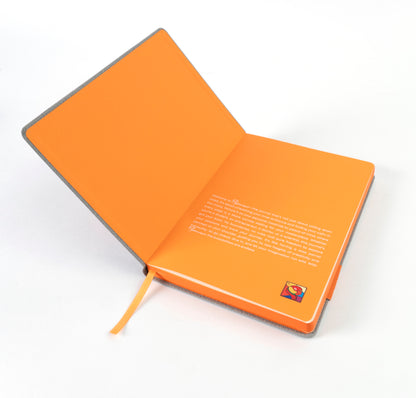 Rosella Autumn Orange Hard Cover Journal with Elastic Ribbon