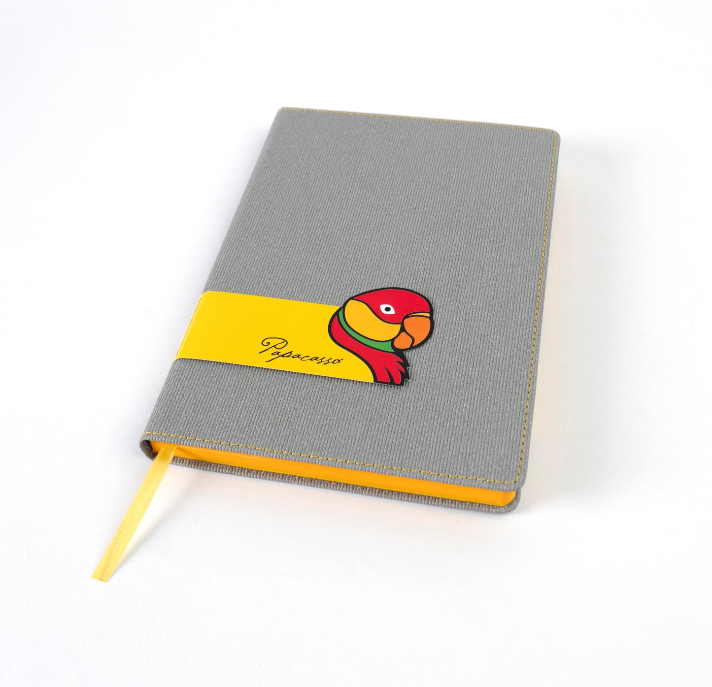 Rosella Summer Yellow Hard Cover Journal with Elastic Ribbon