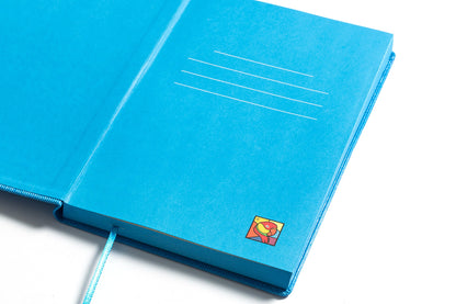 Macaw Winter Blue Journal with Elastic Ribbon