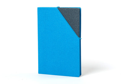 Macaw Winter Blue Journal with Elastic Ribbon