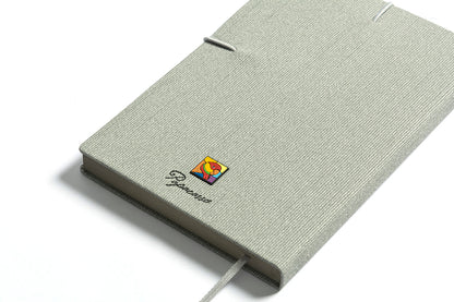 Macaw Serene Gray Journal with Elastic Ribbon